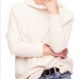 Free People Ottoman Cream Sweater Medium